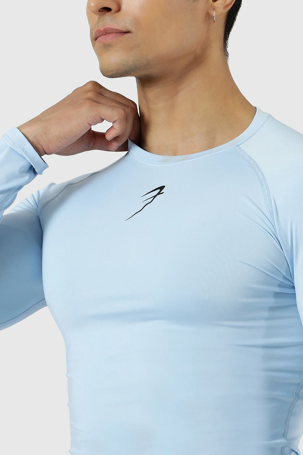 Compression Fullsleeves T-shirt Glacial Blue - Image 3