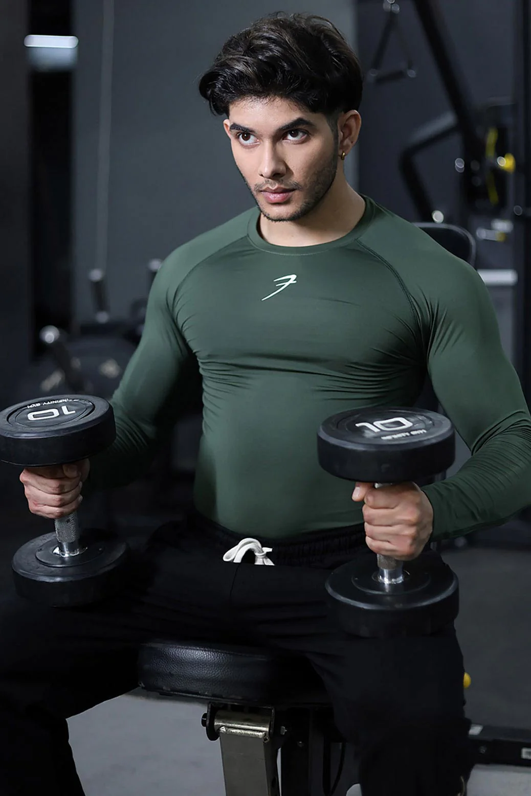 Compression Fullsleeves T-shirt Olive - Image 3
