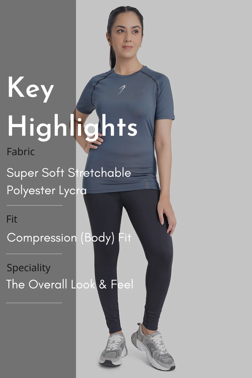 Compression T-shirt Grey - Image 7