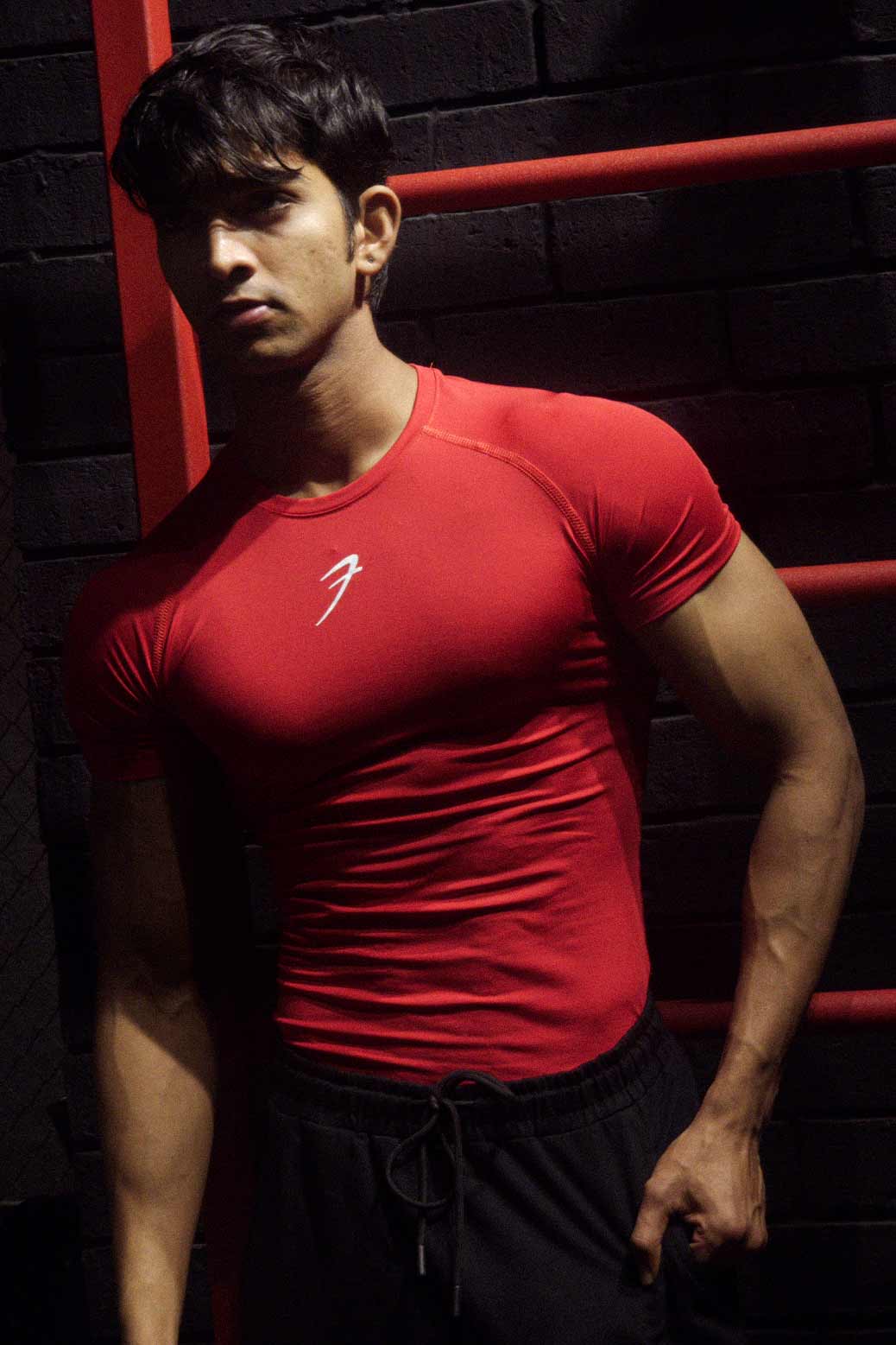 Compression T-shirt Red - Image 2