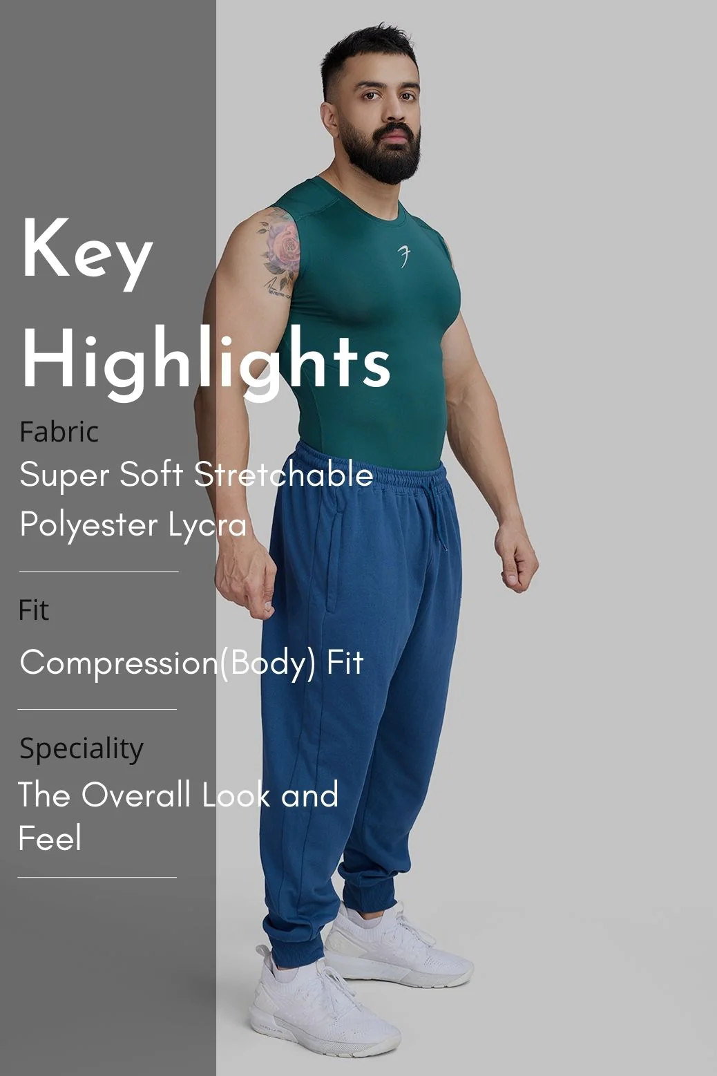 Compression Sleeveless Tank Emerald Green - Image 8