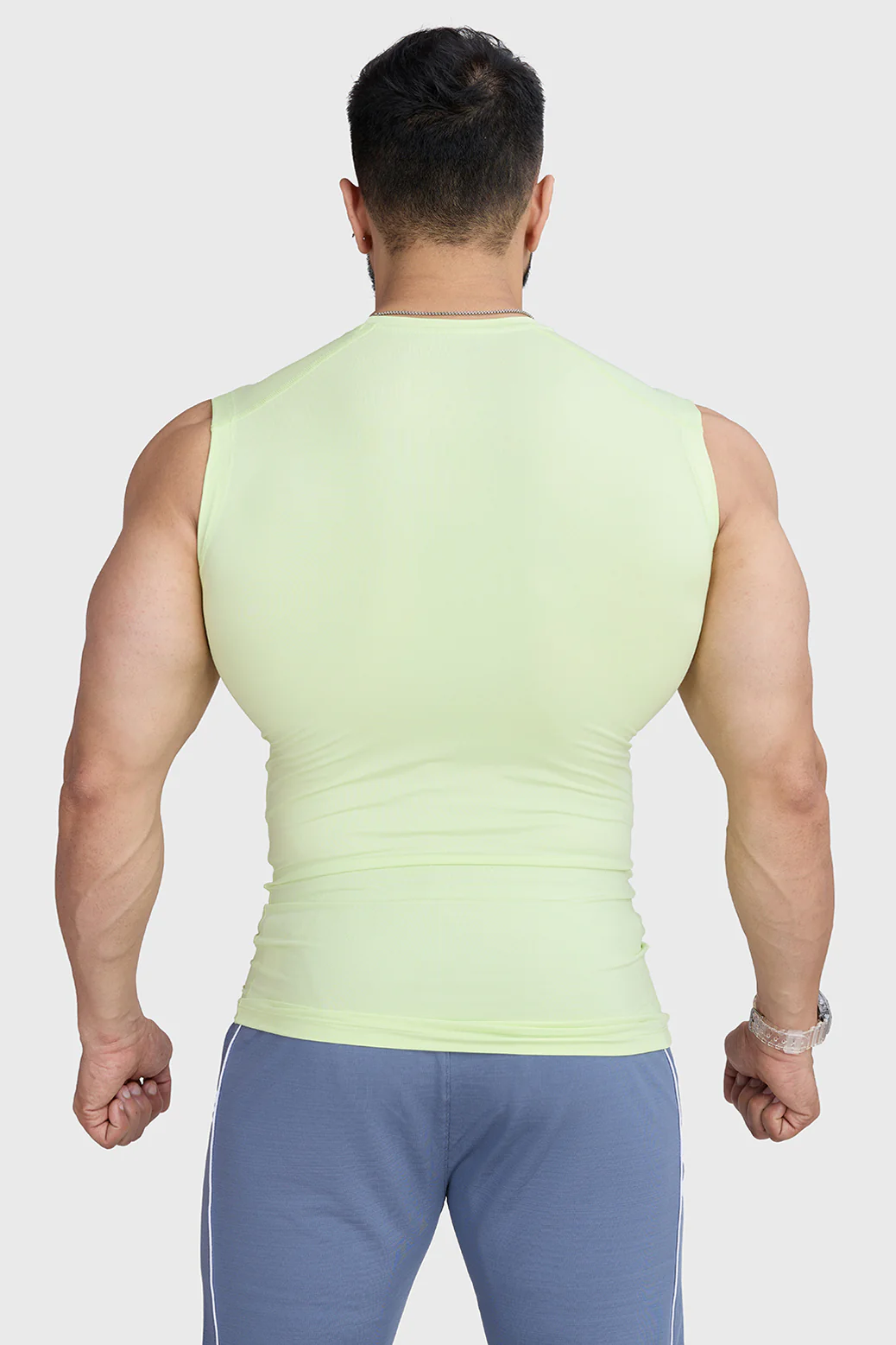 Compression Sleeveless Tank Lime - Image 6