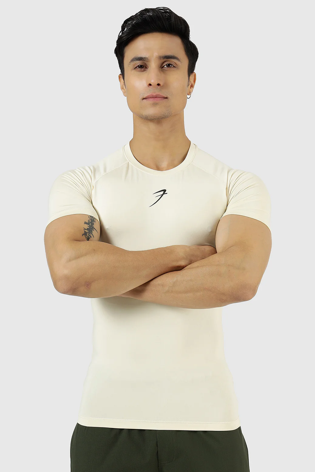 Compression T-shirt Beige - Image 4