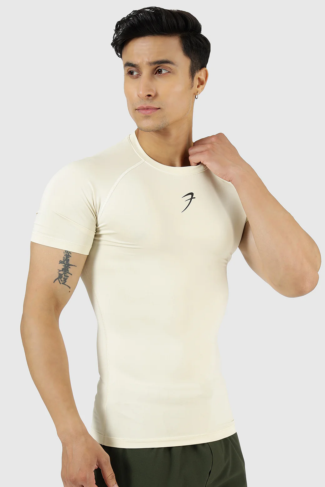 Compression T-shirt Beige - Image 5