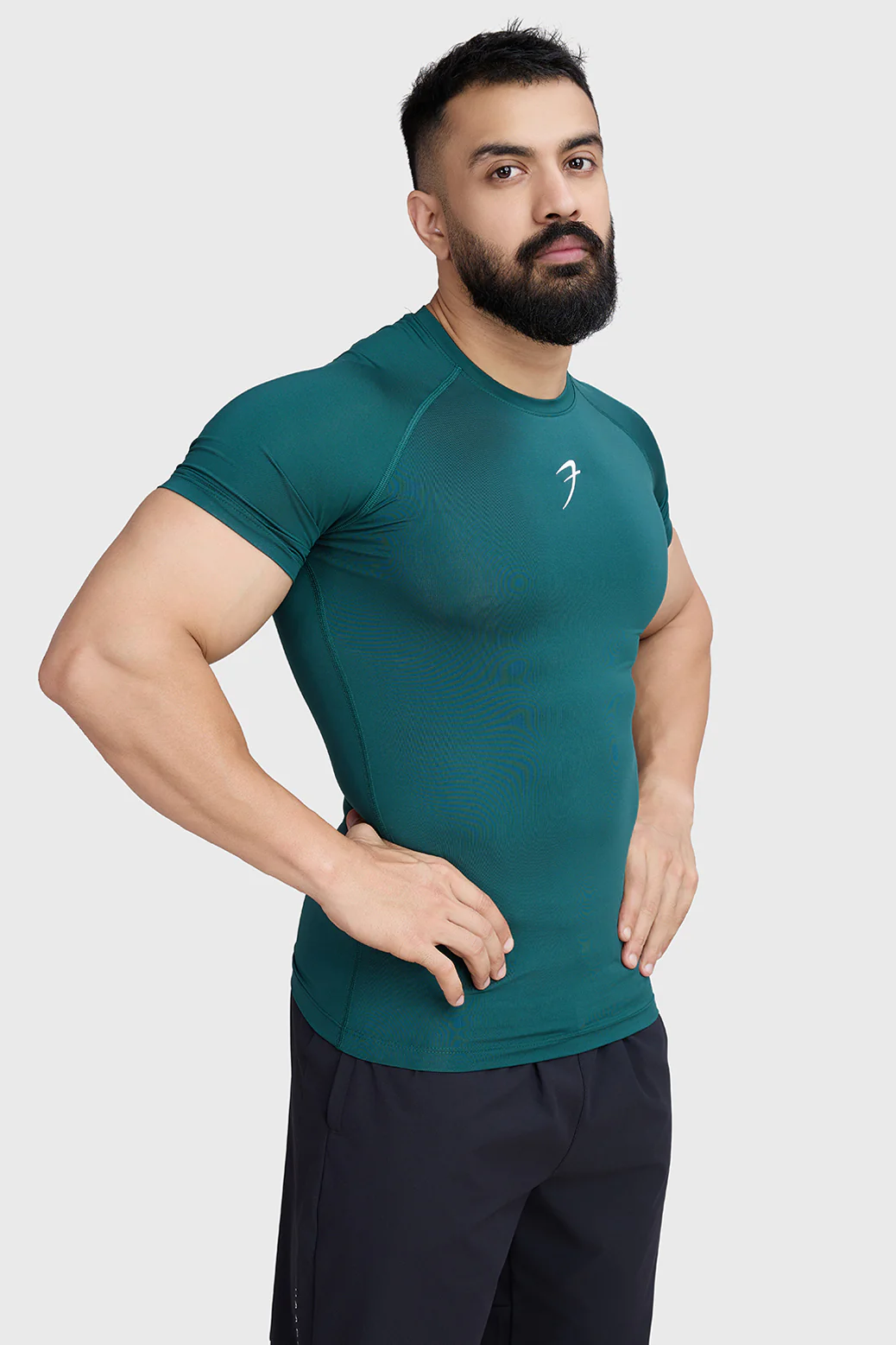 Compression T-shirt Emerald Green - Image 6