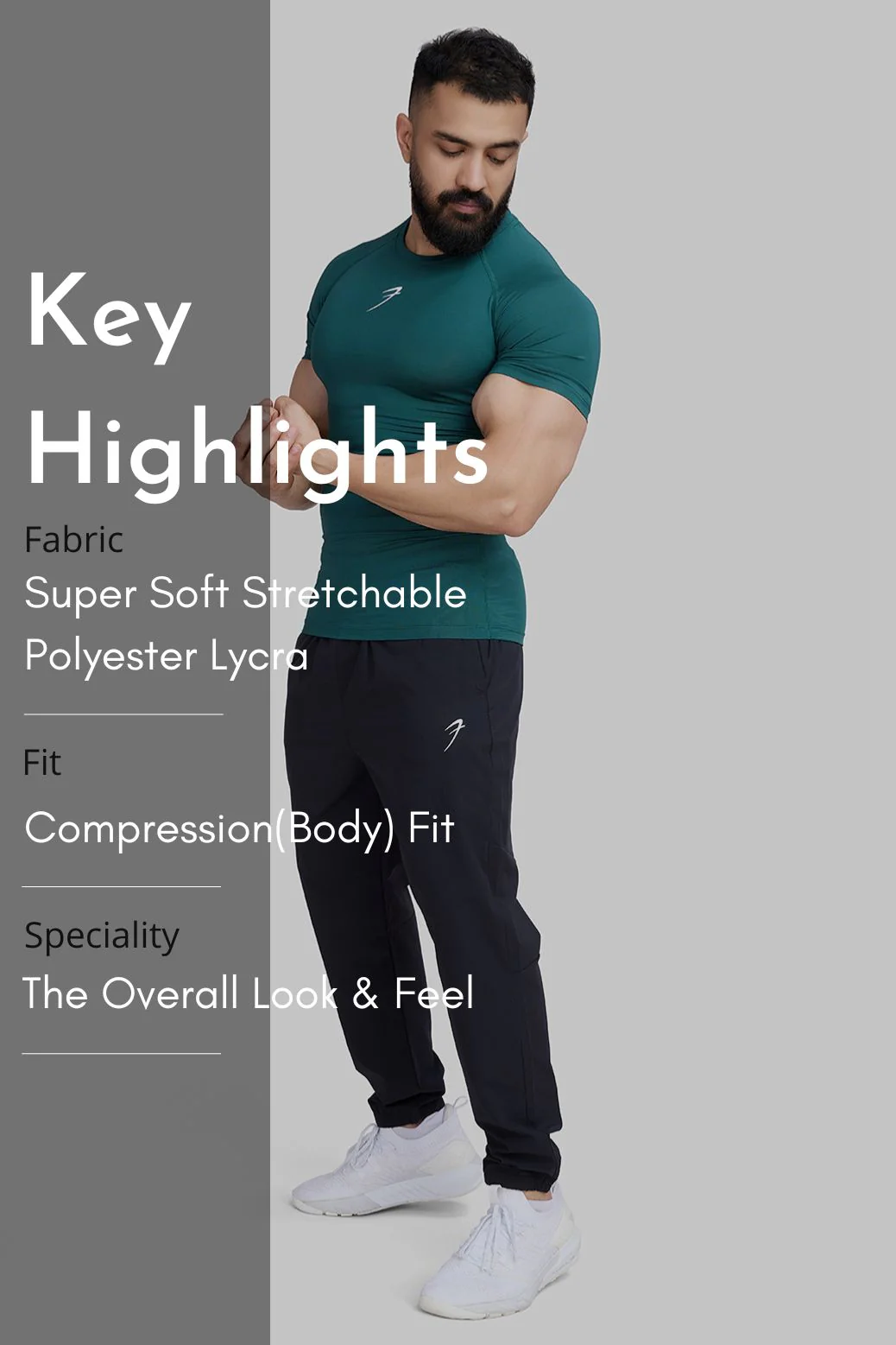 Compression T-shirt Emerald Green - Image 8