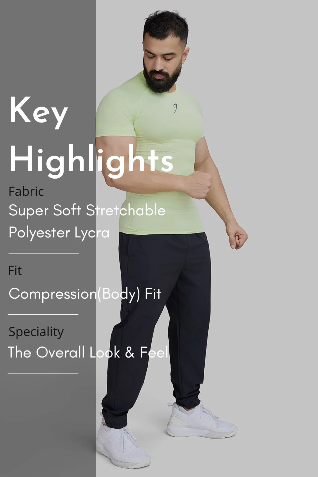 Compression T-shirt Lime - Image 6
