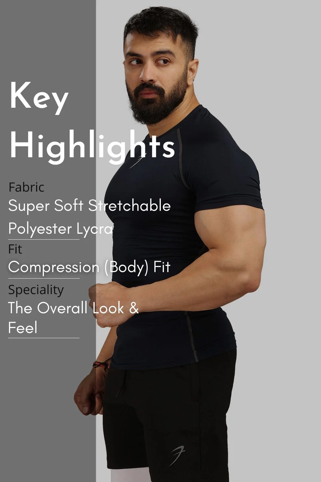 Compression T-shirt Navy - Image 7