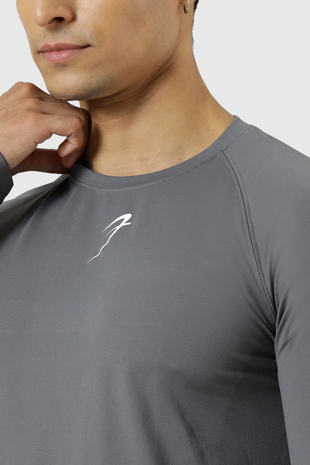 Core Fullsleeves T-shirt Grey - Image 3