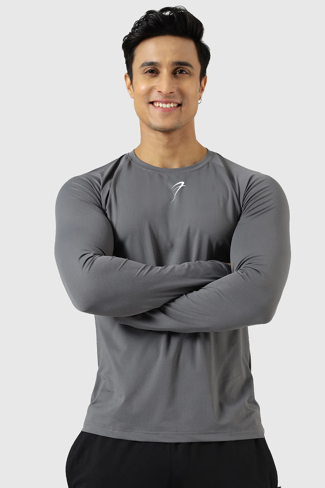 Core Fullsleeves T-shirt Grey - Image 4