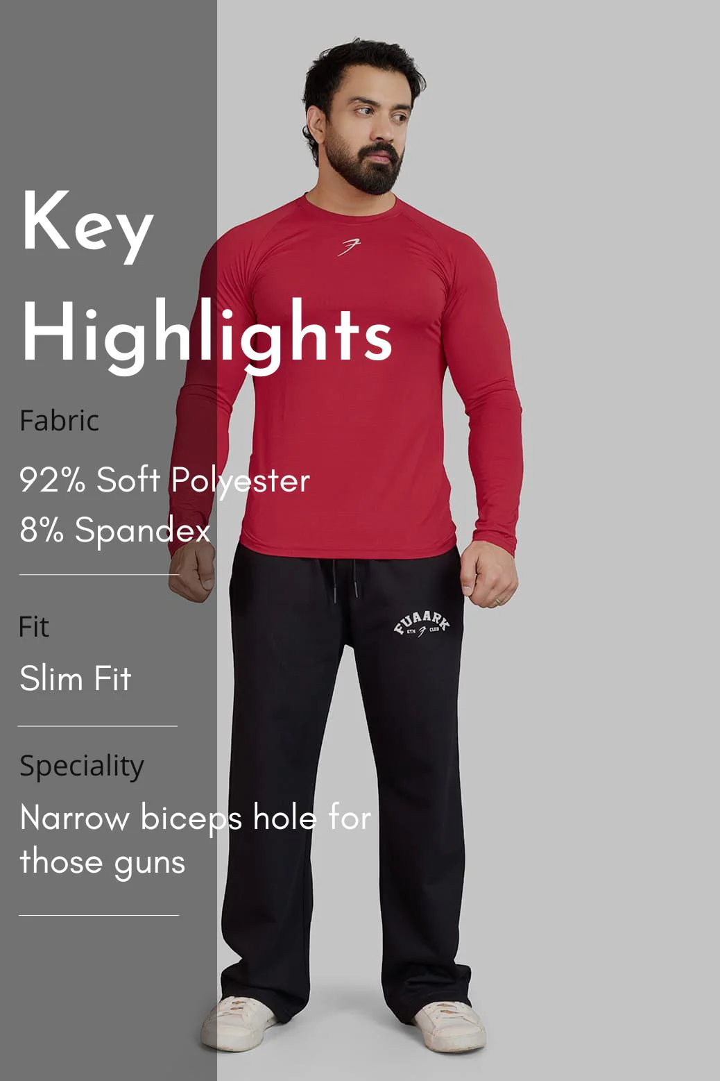 Core Fullsleeves T-shirt Red - Image 7