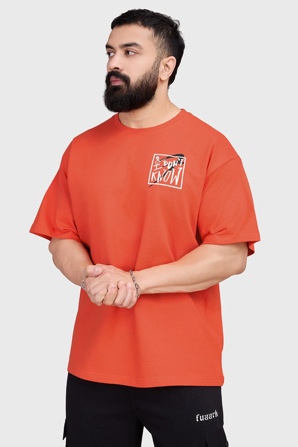 Dapper Oversized T-shirt Orange - Image 2