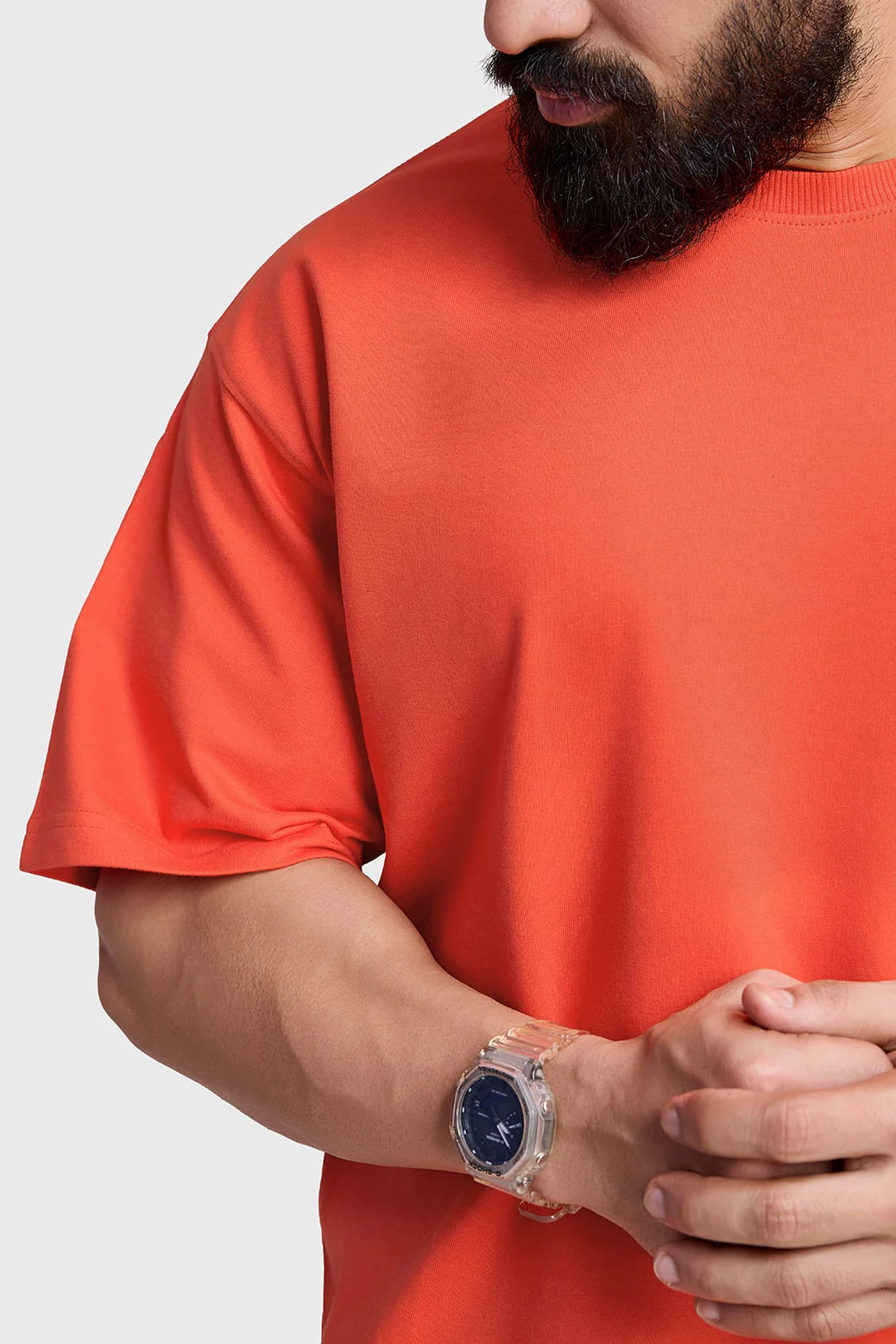 Dapper Oversized T-shirt Orange - Image 6
