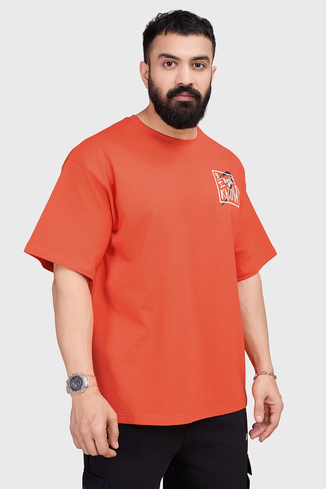 Dapper Oversized T-shirt Orange - Image 7