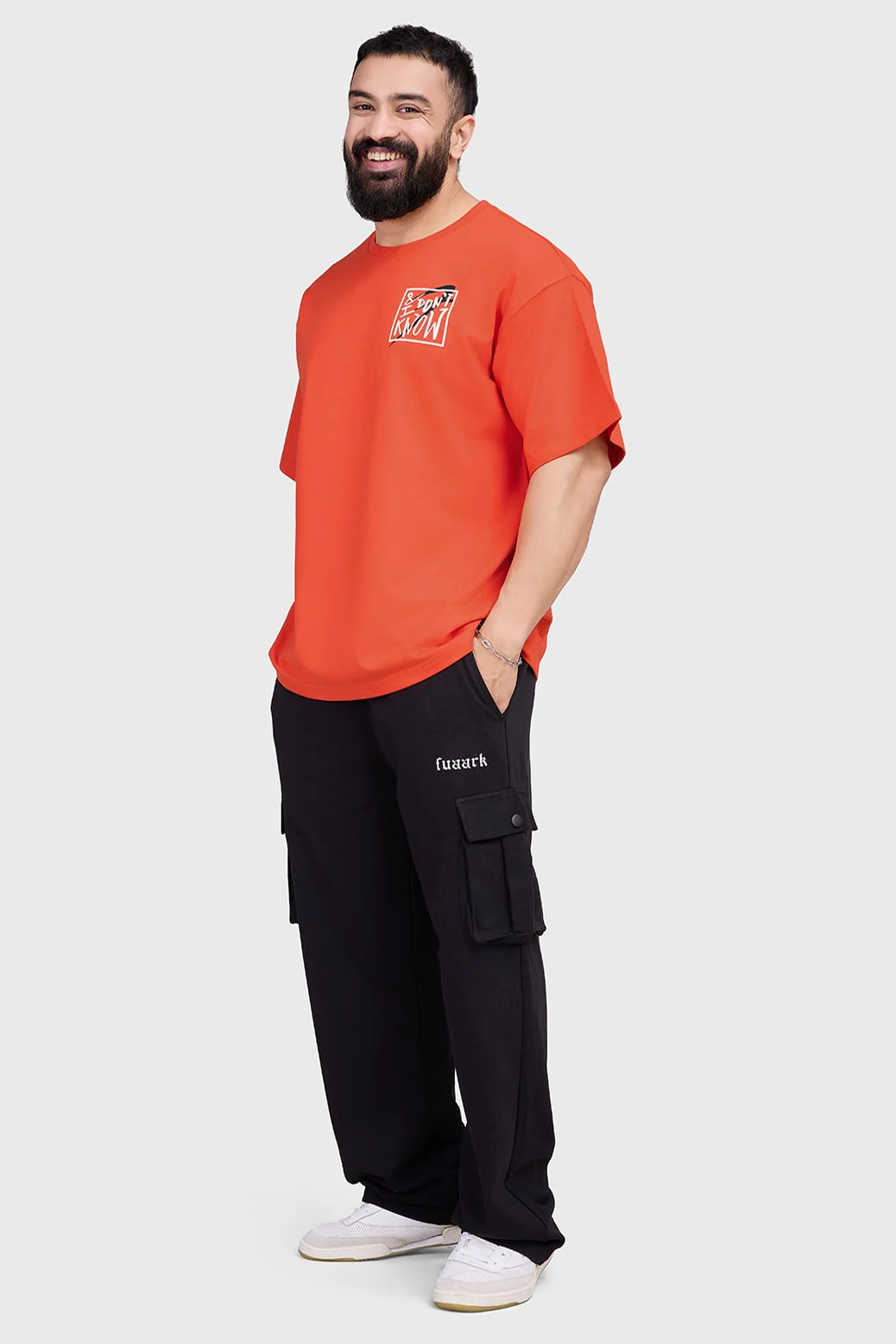 Dapper Oversized T-shirt Orange - Image 8