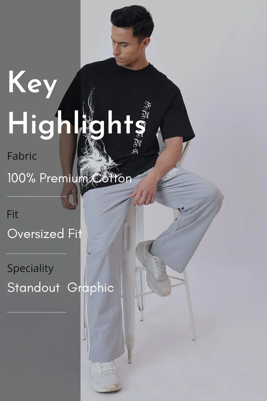 Dark Web Oversized T-shirt Black - Image 9