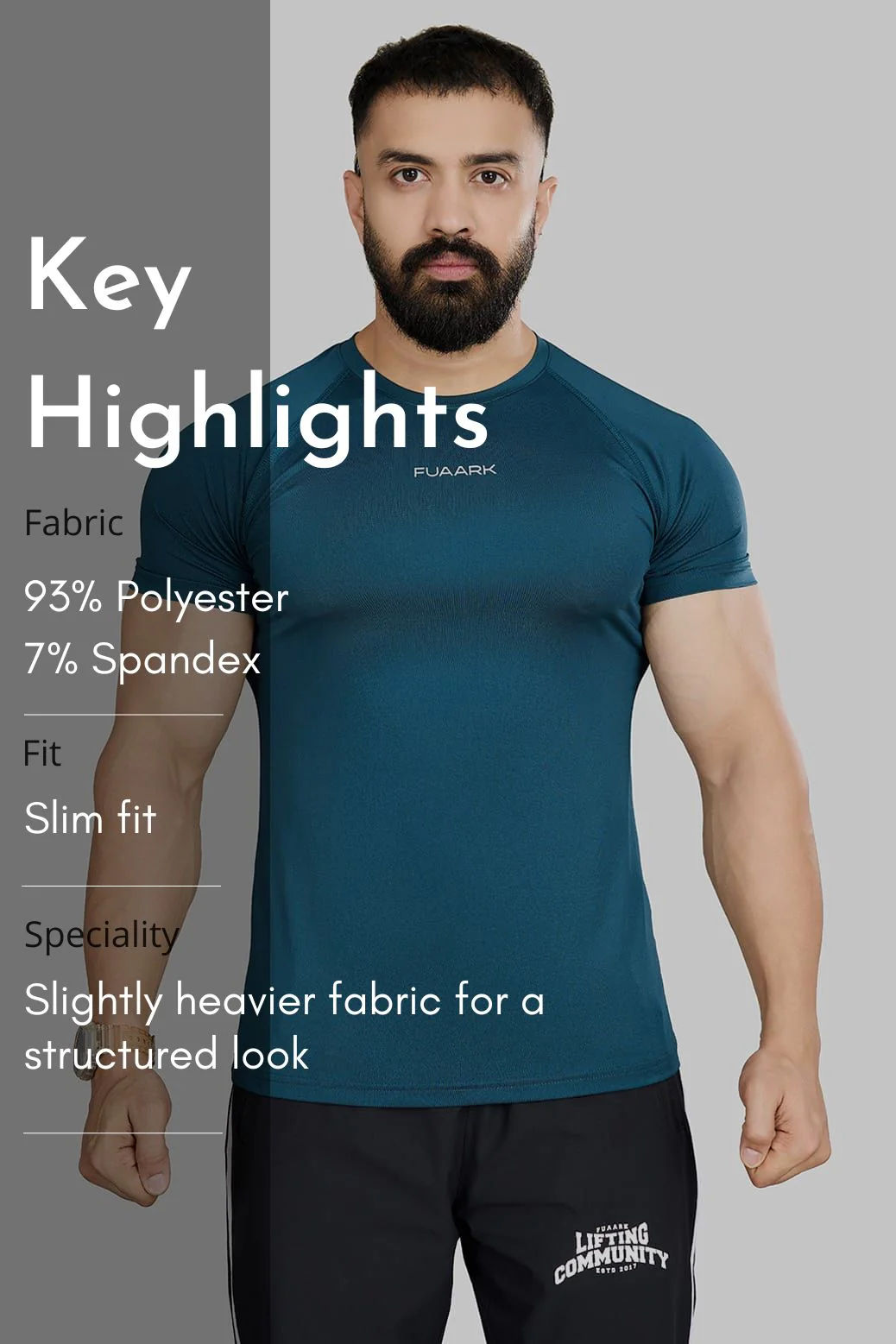 Dash T-shirt Orion Blue - Image 6