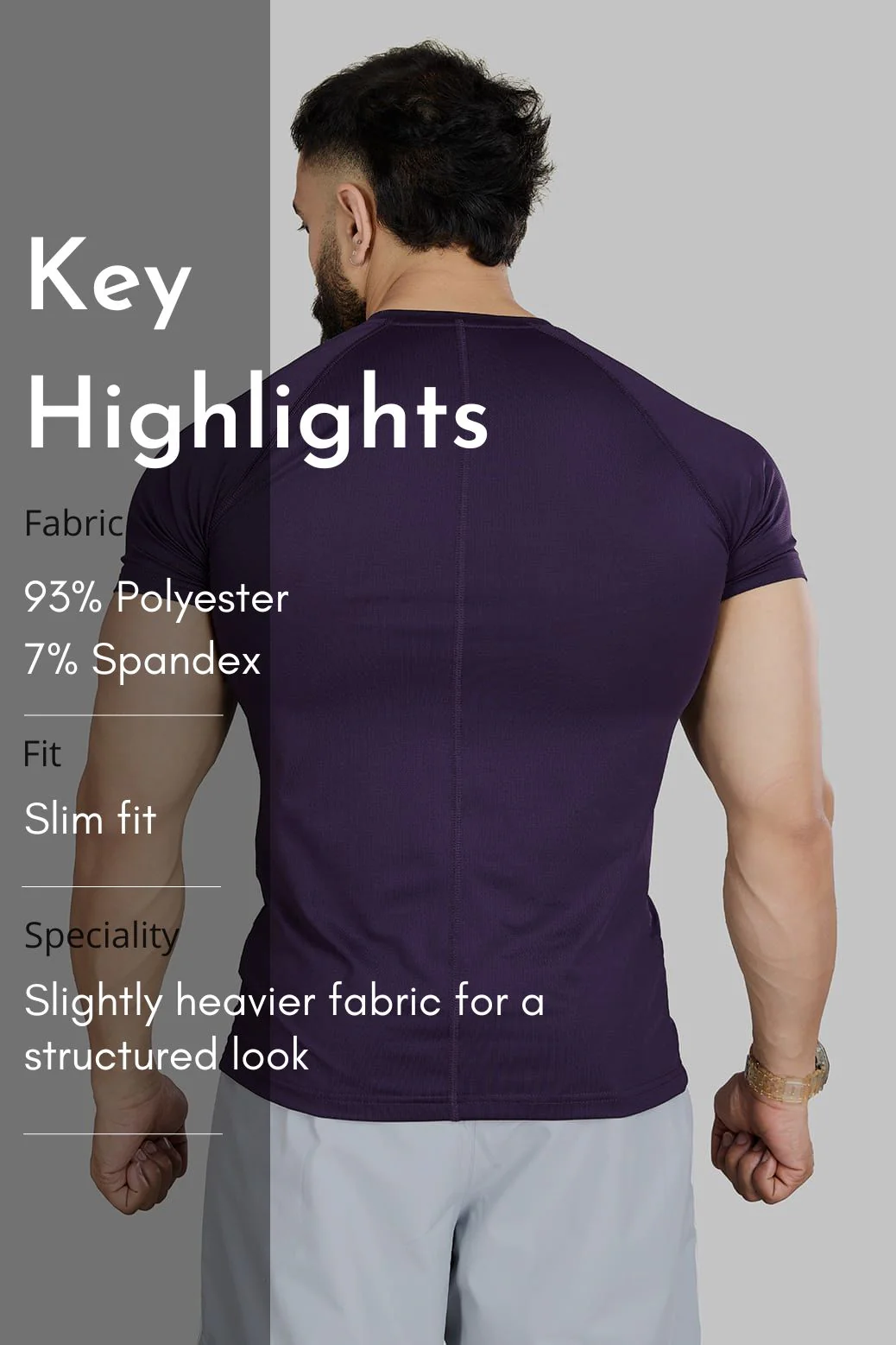 Dash T-shirt Violet - Image 6
