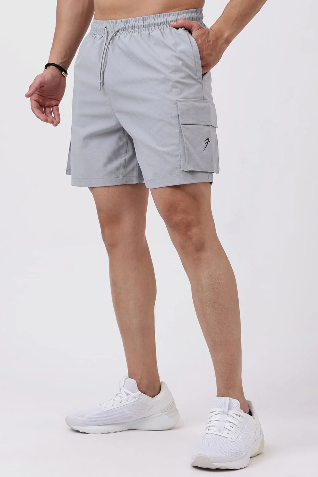 Delta Cargo Shorts Light Grey