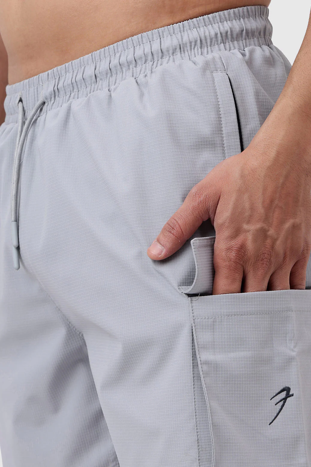 Delta Cargo Shorts Light Grey - Image 4