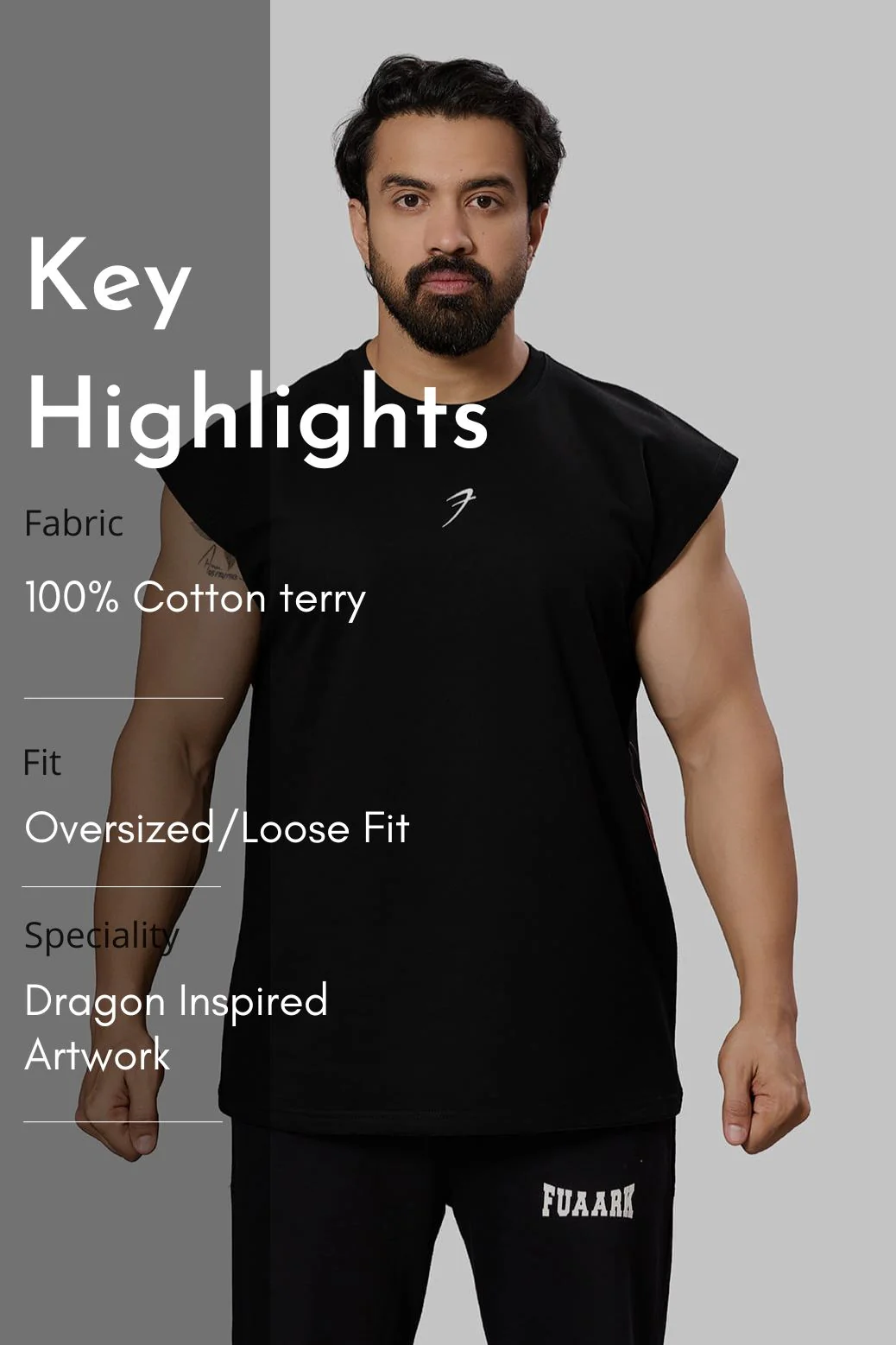 Dragon Capsleeves Tank Black - Image 8