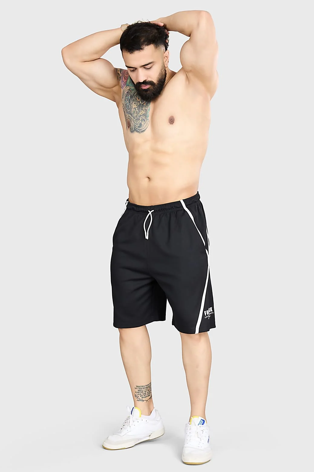 Drip Oversized Shorts Black - Image 2