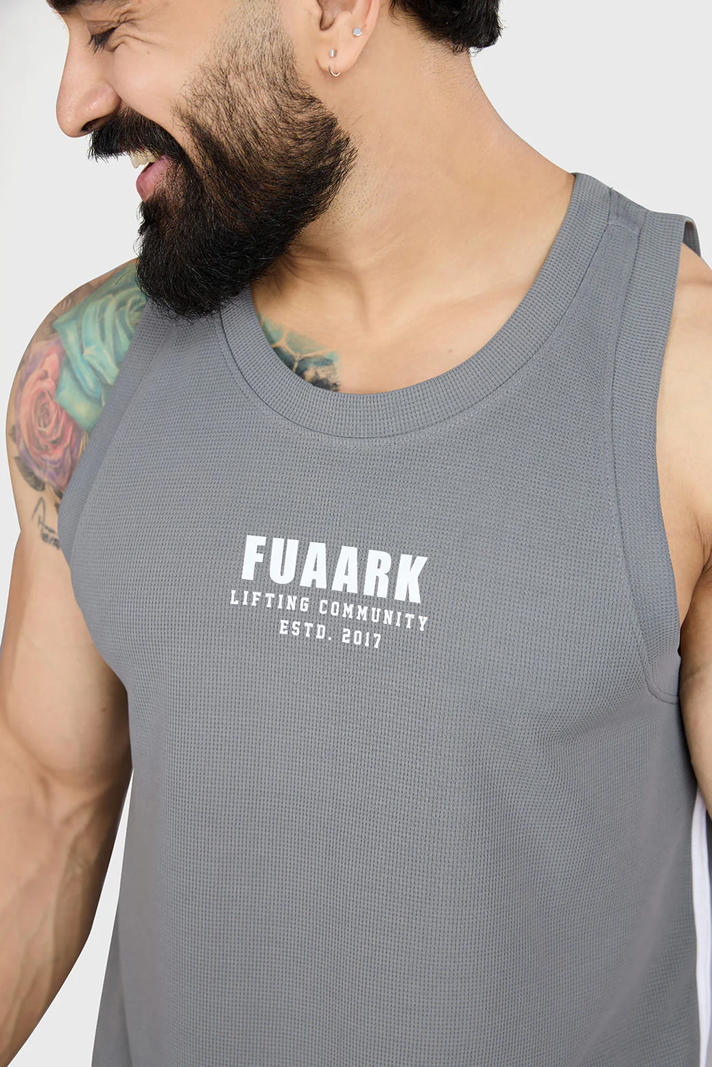 Drip Oversized Tank Dark Grey - Image 3
