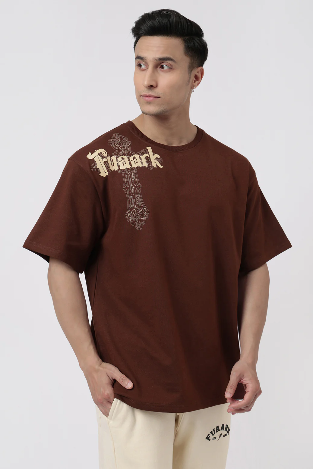 Eagle Oversized T-shirt Coffee - Image 6