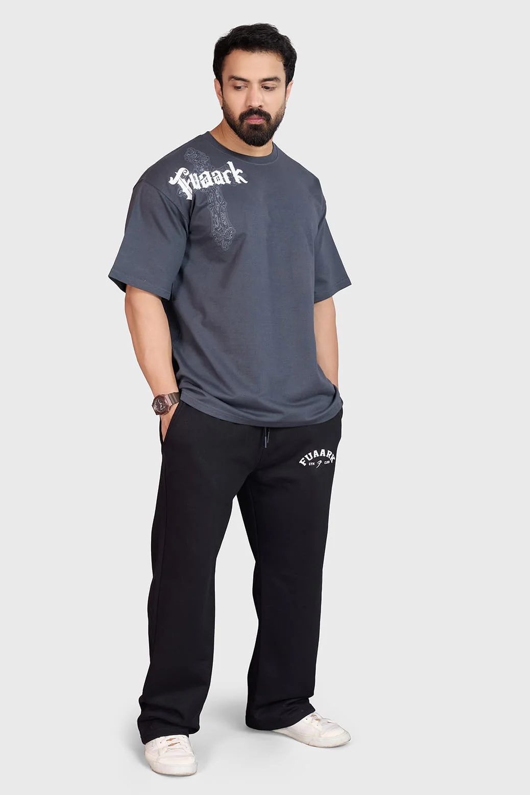 Eagle Oversized T-shirt Dark Grey - Image 3
