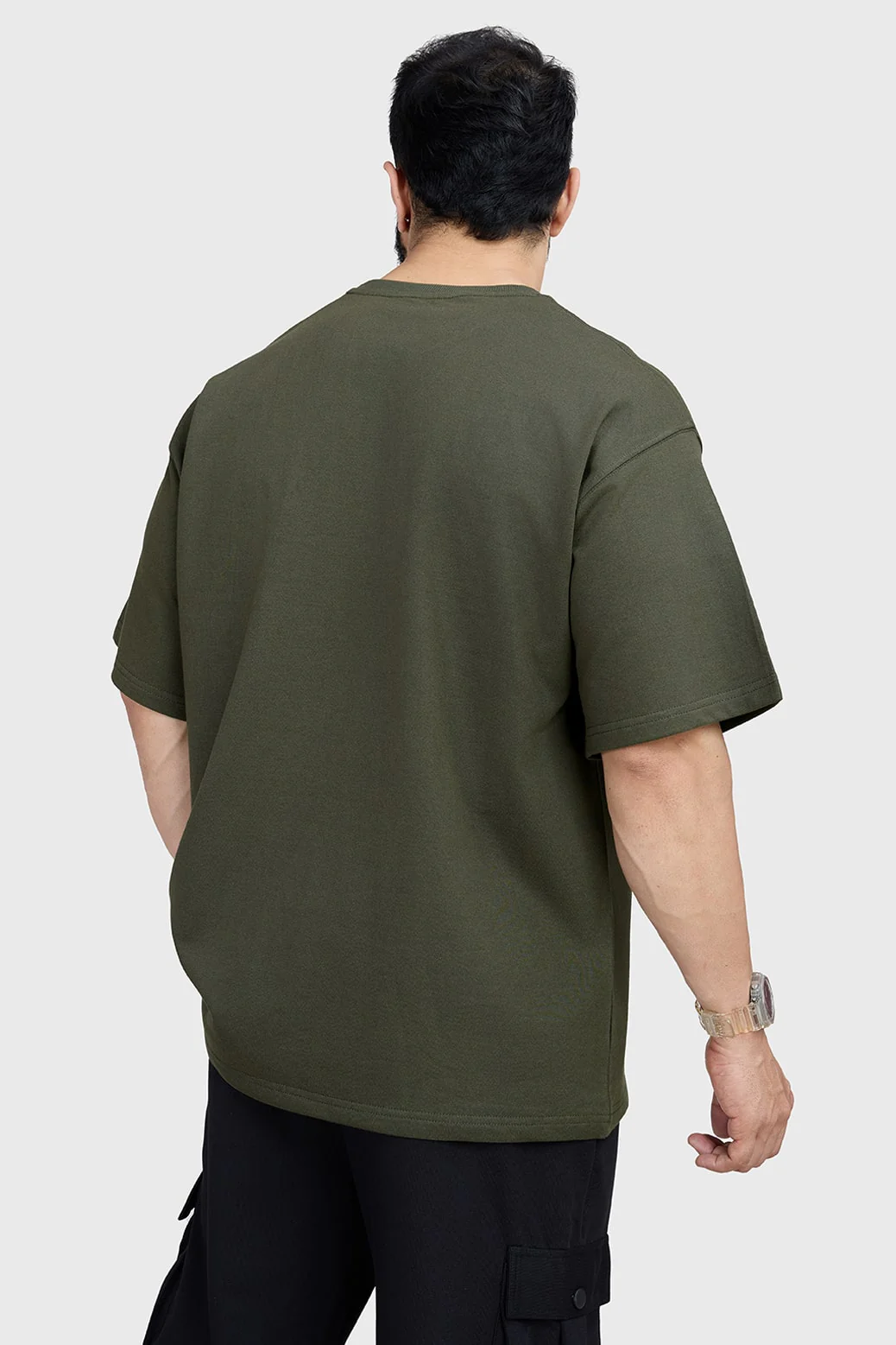 Edge Oversized T-shirt Olive - Image 7