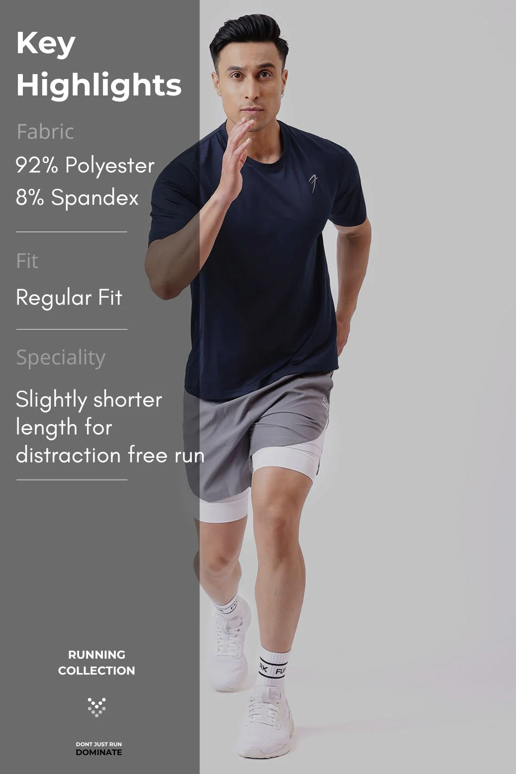Ember Running T-shirt Navy - Image 7