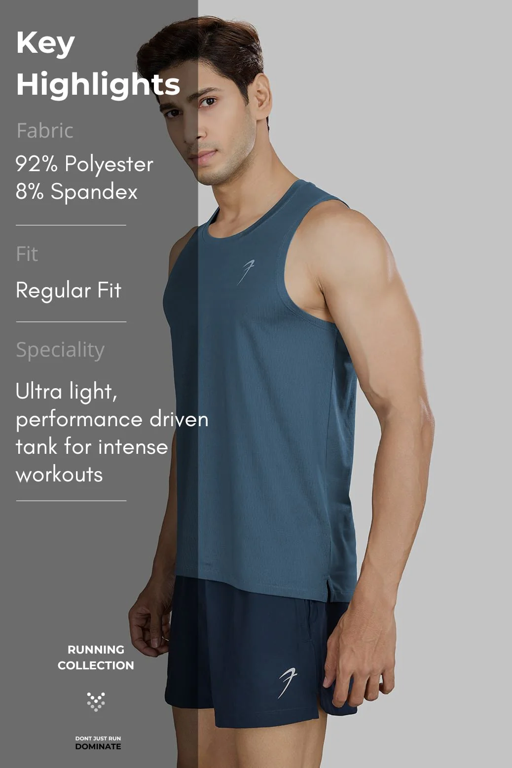 Ember Running Tank Light Blue - Image 7