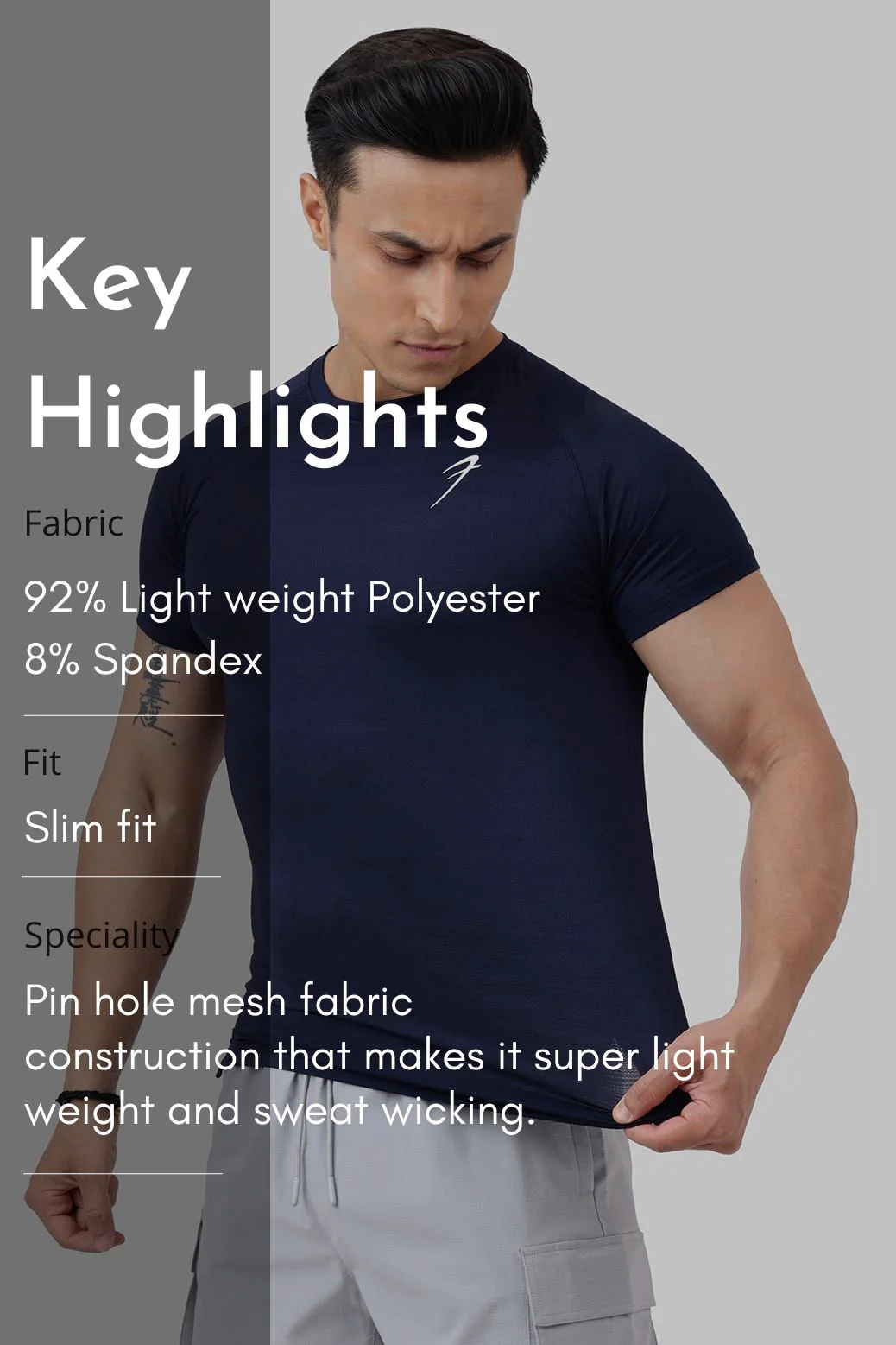 Ember T-shirt Navy - Image 6