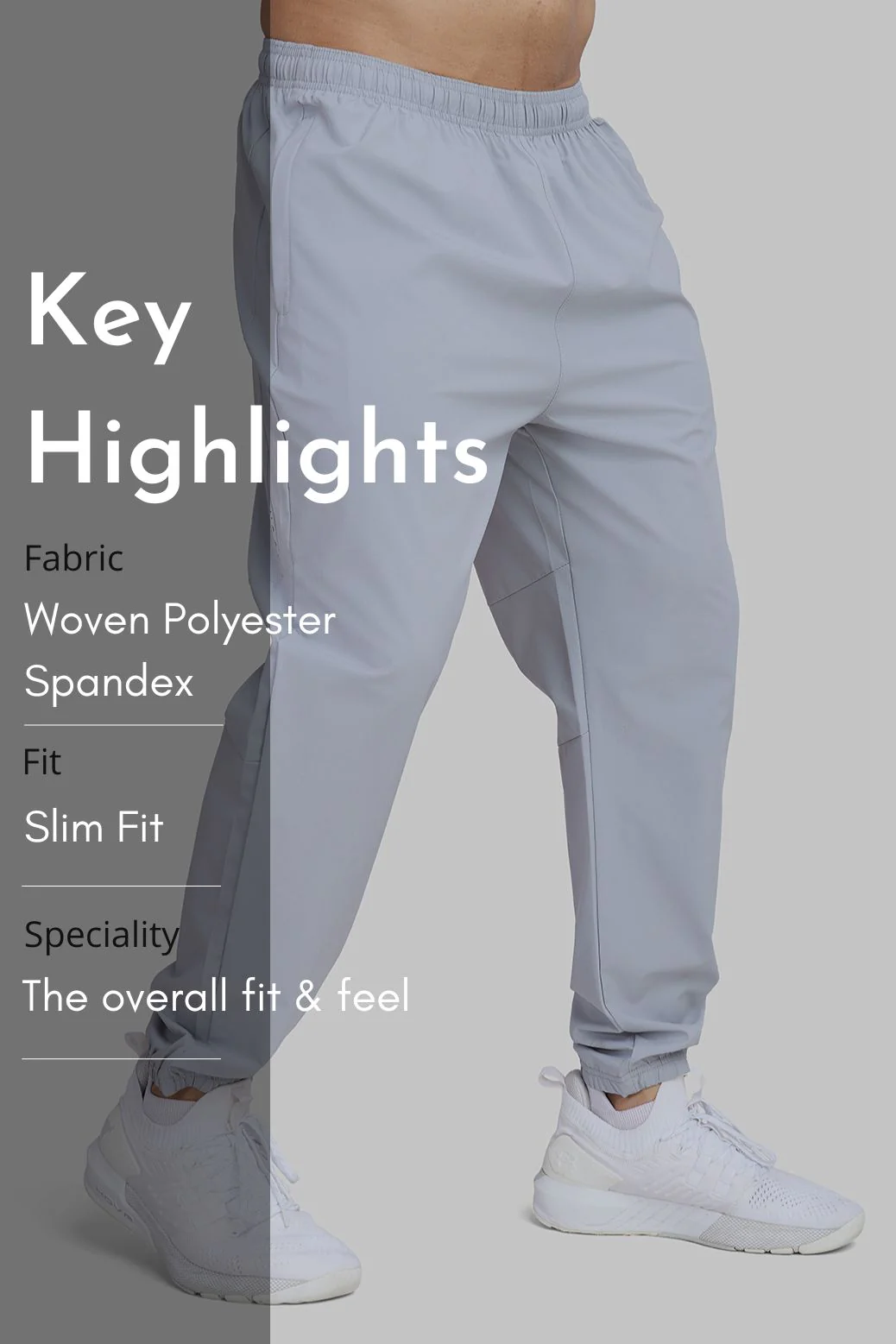 Essential Joggers Light Grey - Image 6