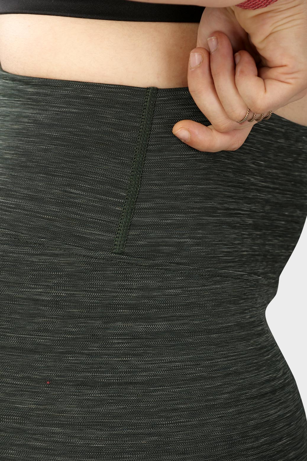 Essential Melange Leggings Olive - Image 5