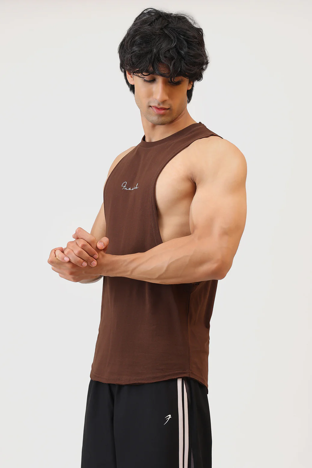Fortis Deep Arm Tank Coffee - Image 4