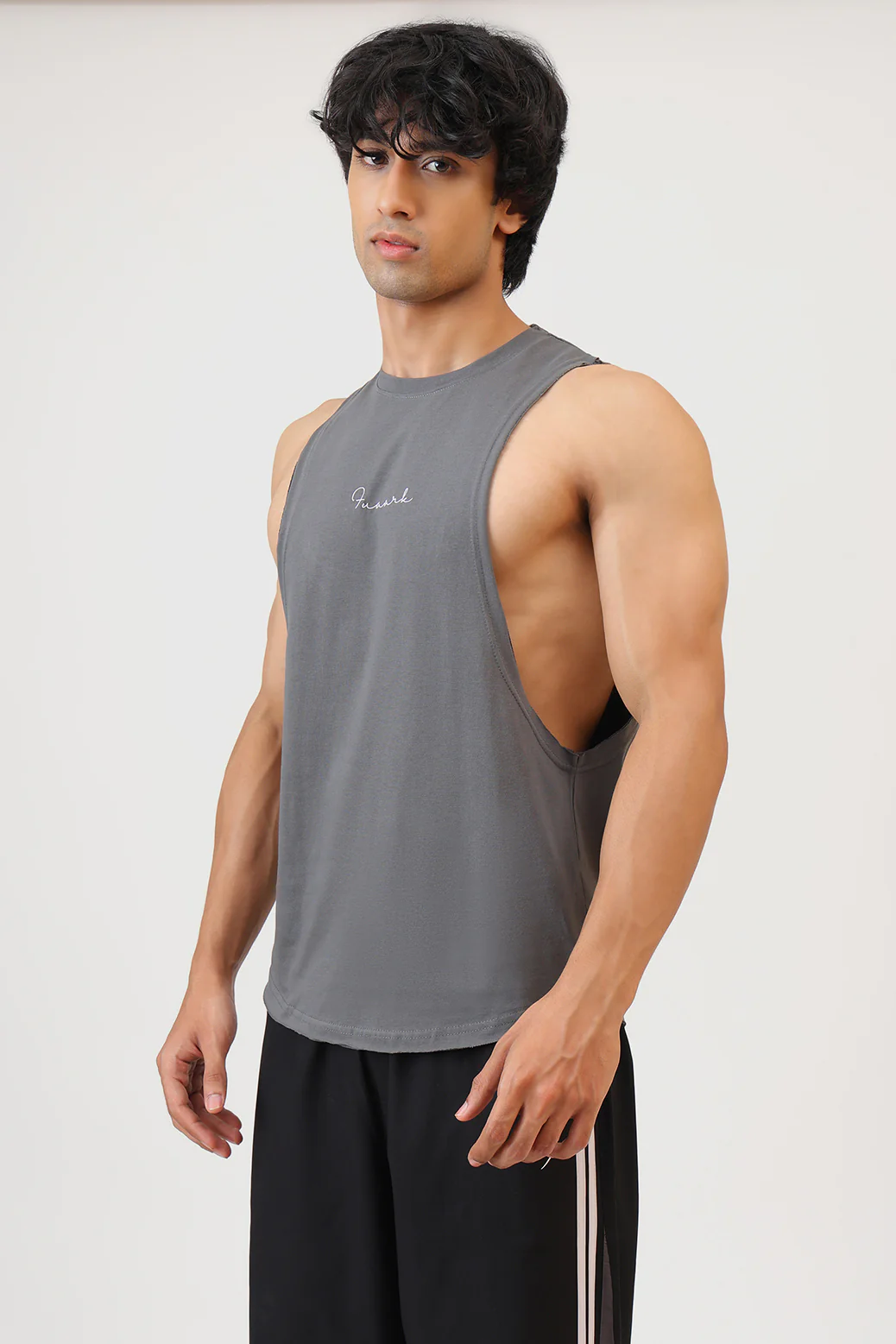 Fortis Deep Arm Tank Grey