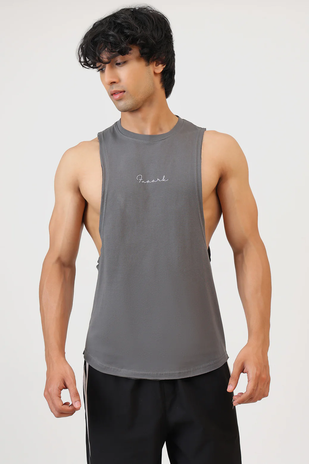 Fortis Deep Arm Tank Grey - Image 6