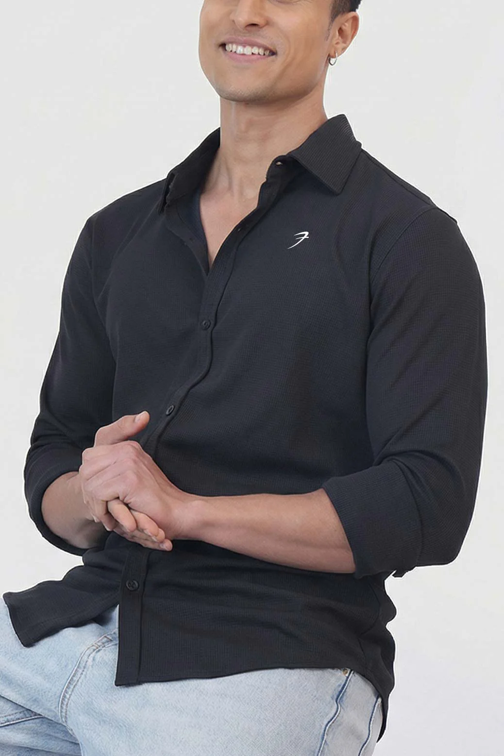 Foundation Fullsleeves Shirt Black - Image 4
