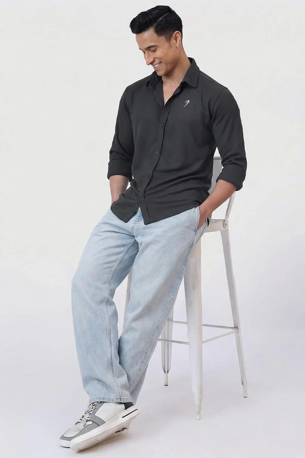 Foundation Fullsleeves Shirt Dark Grey - Image 2