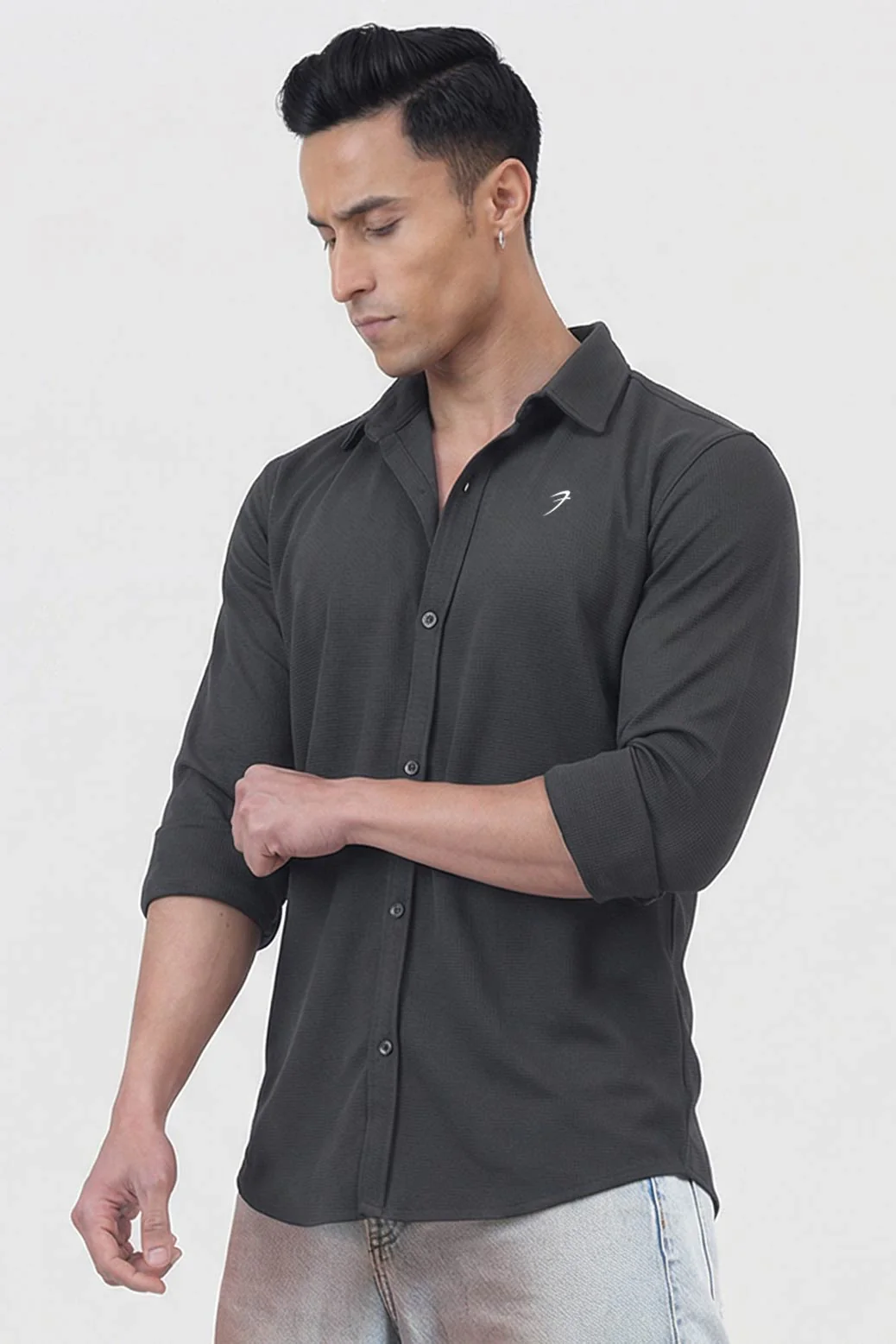 Foundation Fullsleeves Shirt Dark Grey - Image 4