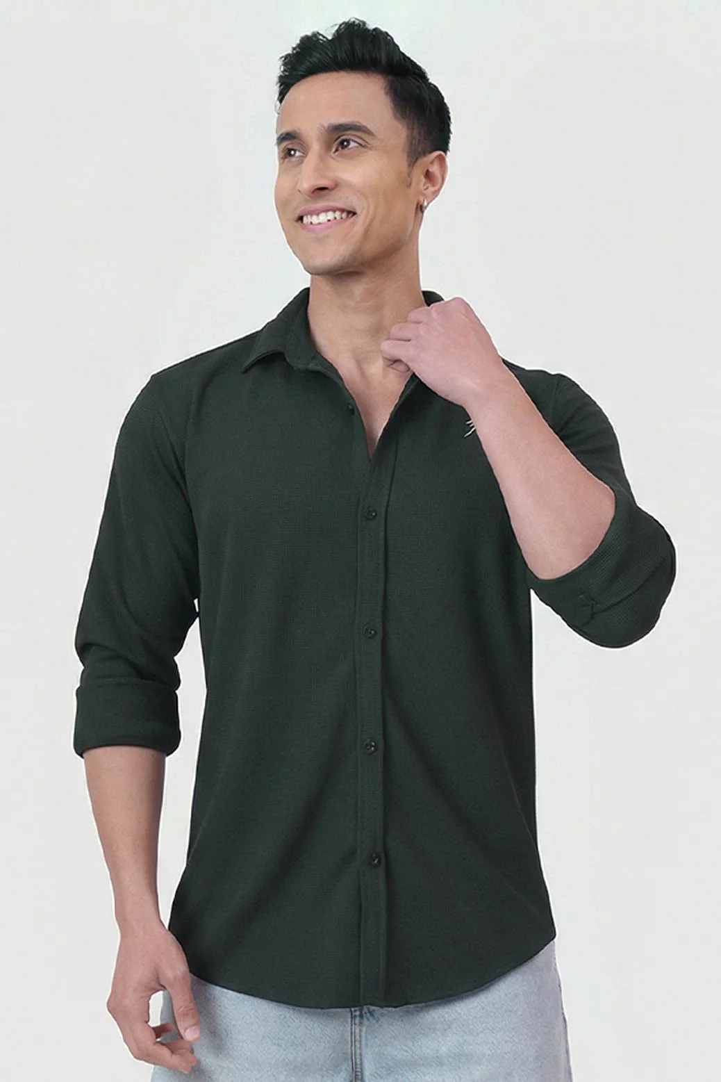 Foundation Fullsleeves Shirt Olive - Image 5