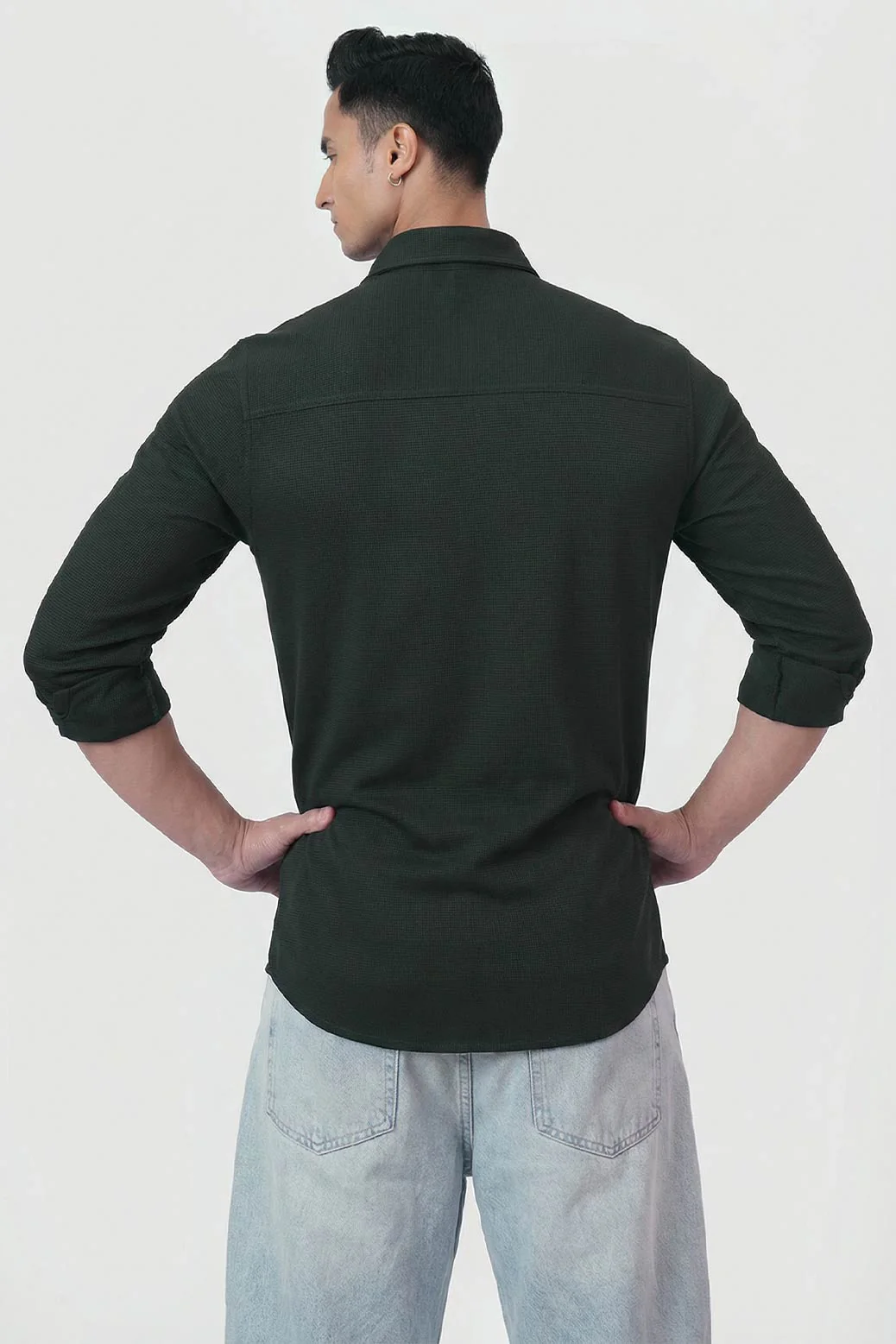 Foundation Fullsleeves Shirt Olive - Image 6