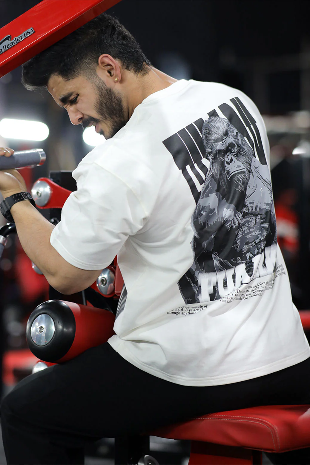 Gorilla Oversized T-shirt White - Image 4