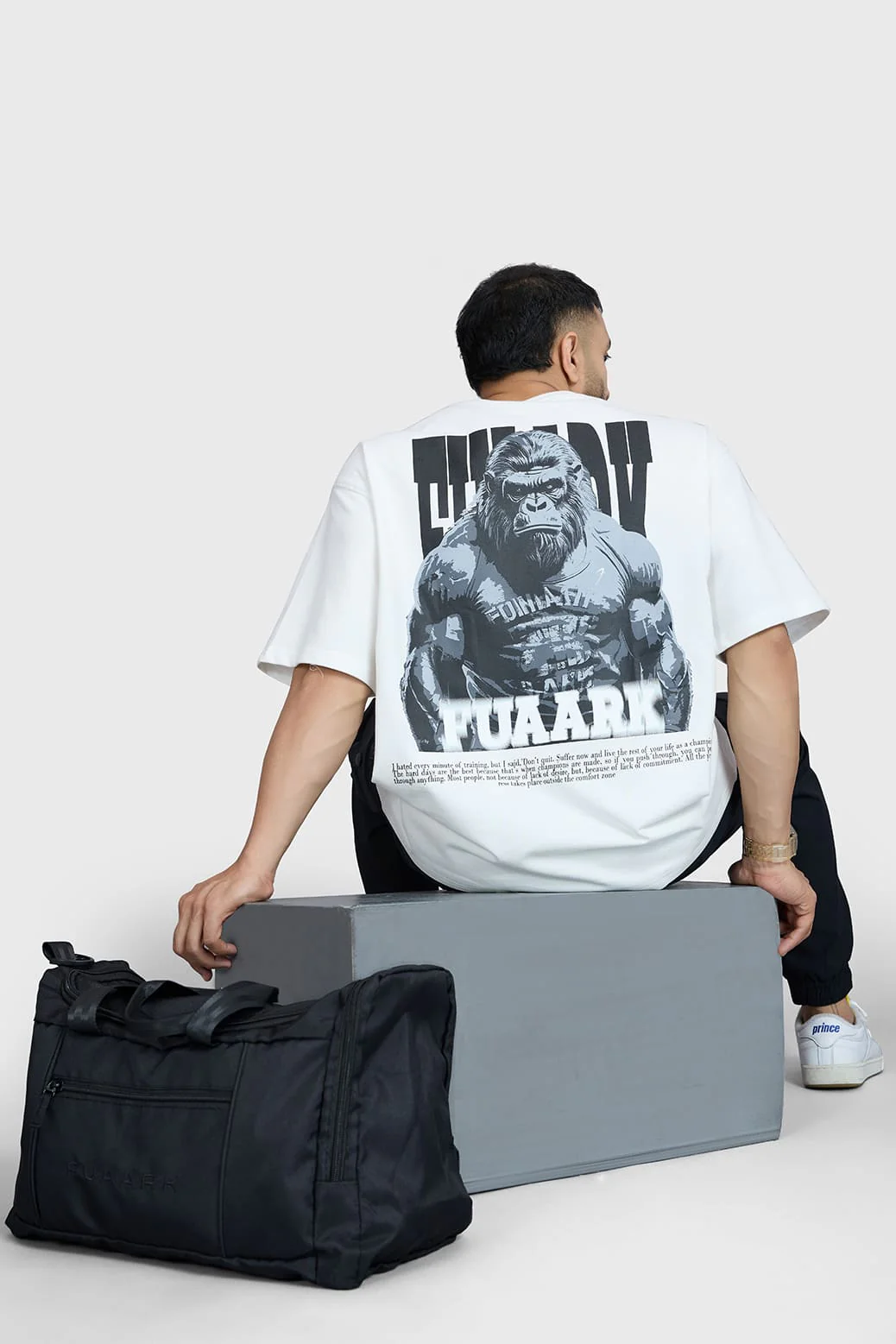 Gorilla Oversized T-shirt White - Image 7