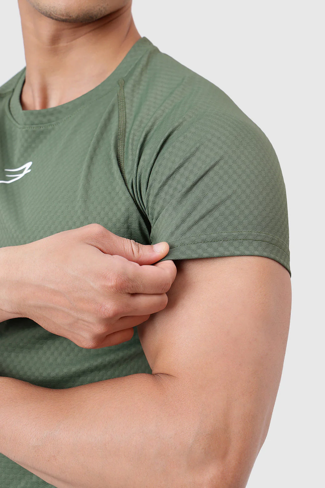 Grain T-shirt Olive - Image 5