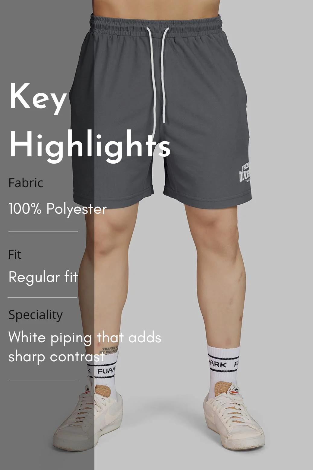 Grit Shorts Grey - Image 7