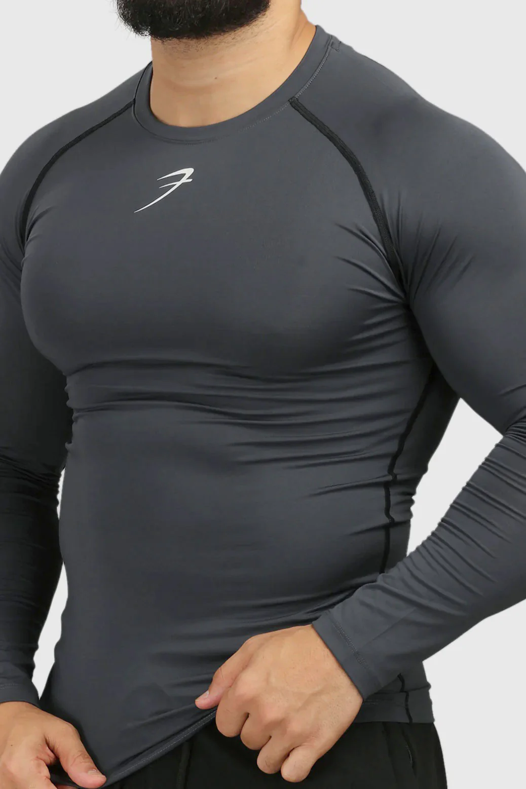 Compression Fullsleeves T-shirt Grey - Image 4
