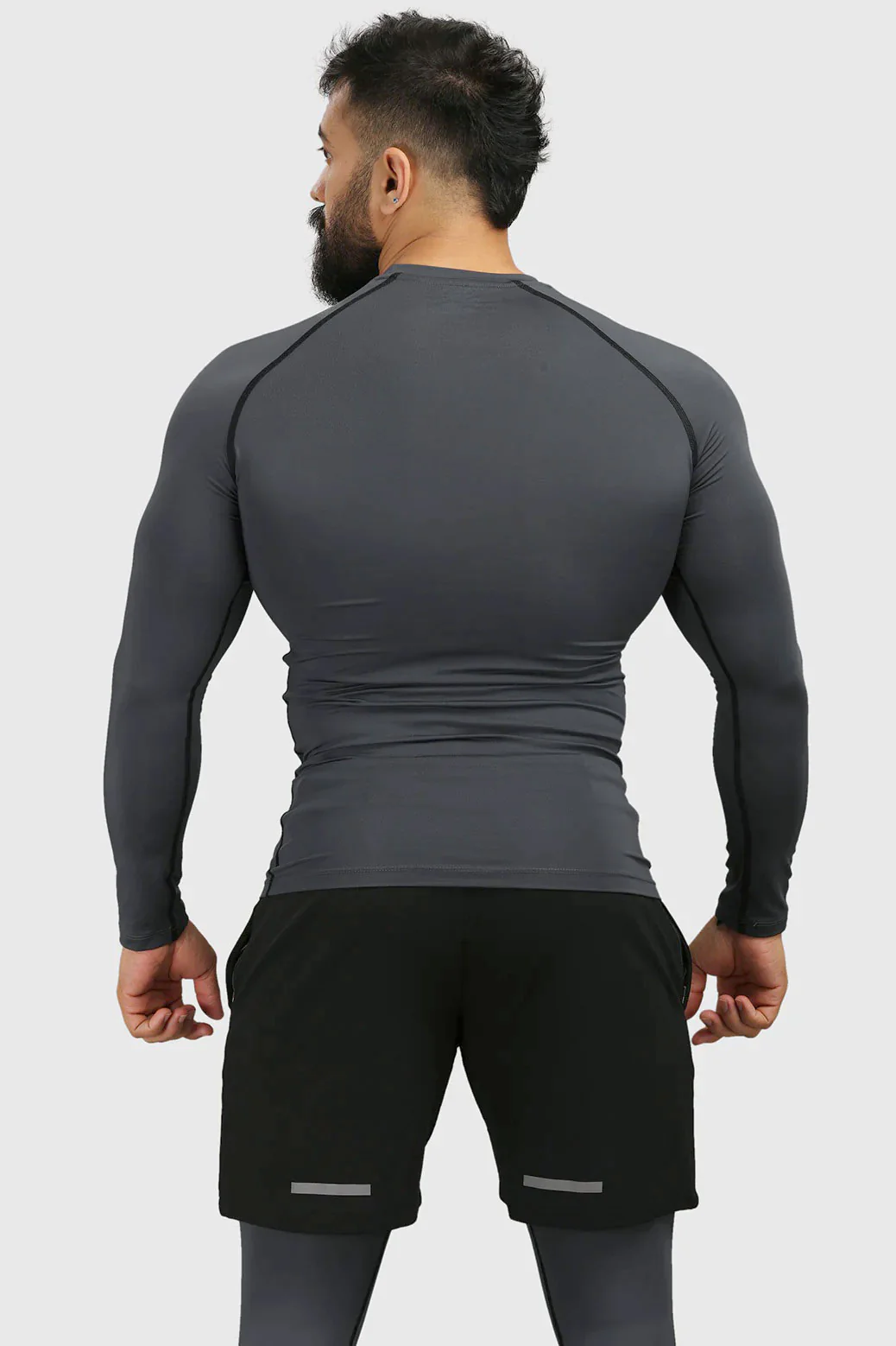 Compression Fullsleeves T-shirt Grey - Image 6