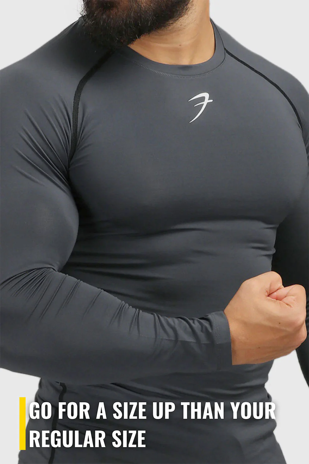Compression Fullsleeves T-shirt Grey - Image 7